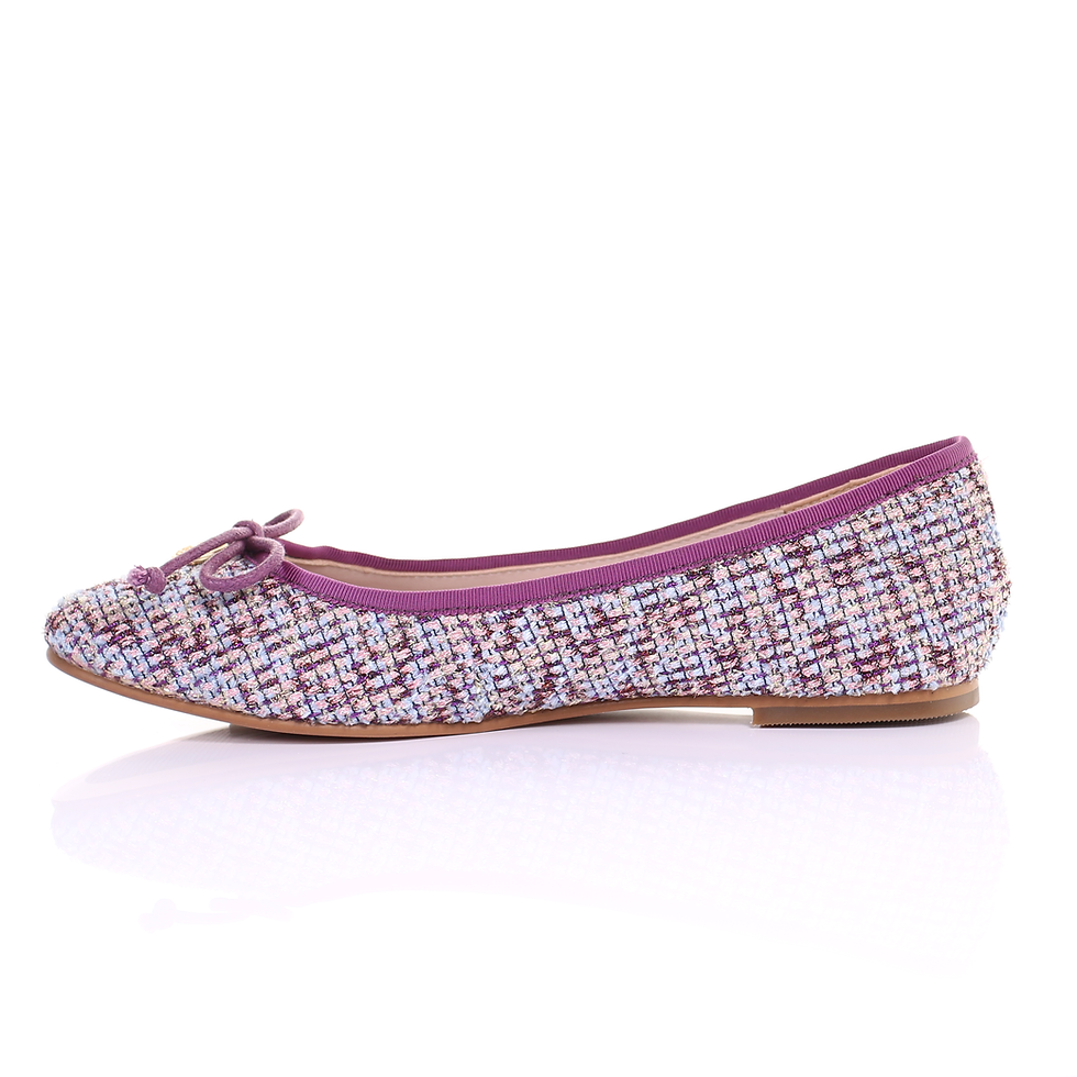 Miniatura: Embroidered Fabric Ballerina (Purple)