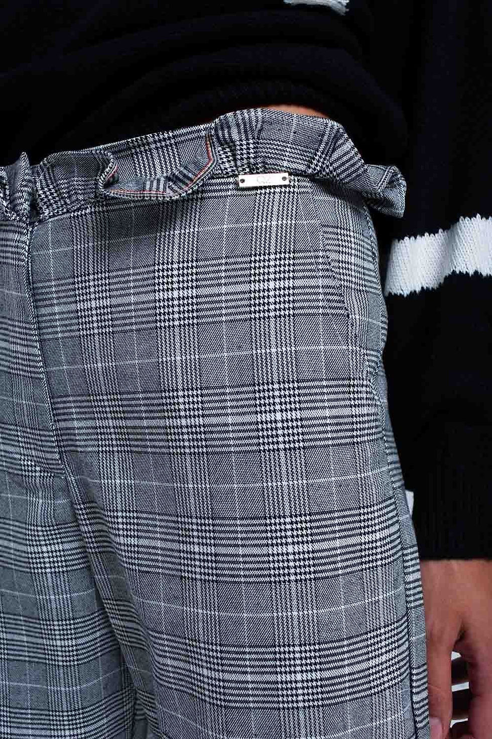 Miniatura: Gray Tartan Pattern Pants