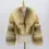 Miniatura: QIUCHEN Women's Fur Clothing Jacket Bomber Luxury Real Saga Fox Fur Coats