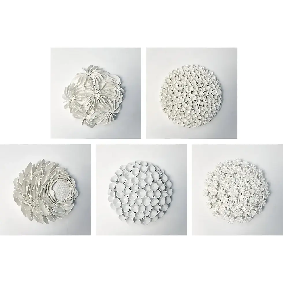 Miniatura: Round Simple Nordic Ceramic Flower Luxury Interior Home Wall Decorations Ceramic