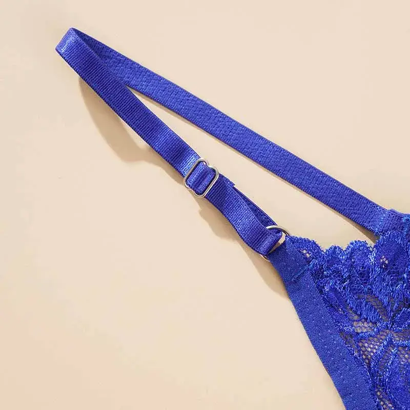 Thumbnail: Sexy Lace Adjustable Thongs for Women Low Rise Hollow Out Briefs