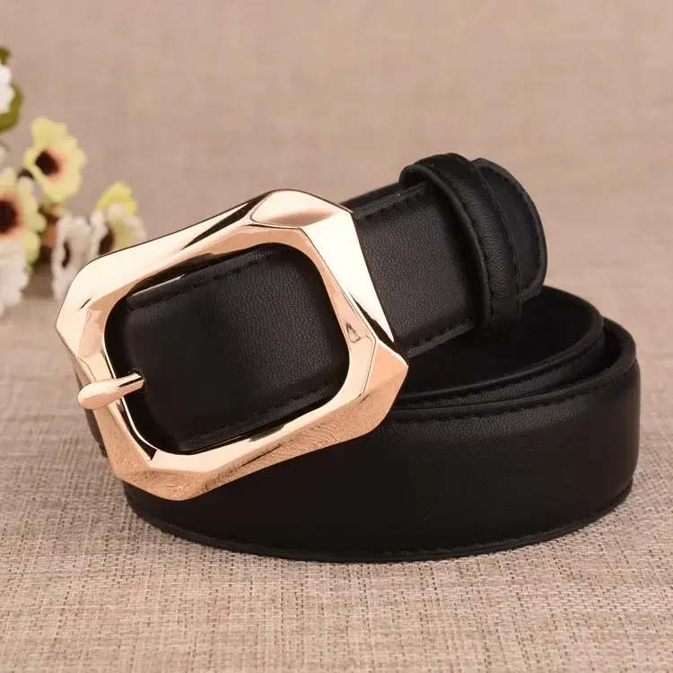 Thumbnail: Women's Trousers Leather Belt Belts Women High Quality Women Belt Female