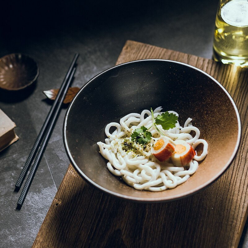 Thumbnail: Japanese Creative Tableware Set, Commercial Bamboo Hat Ceramic Bowl