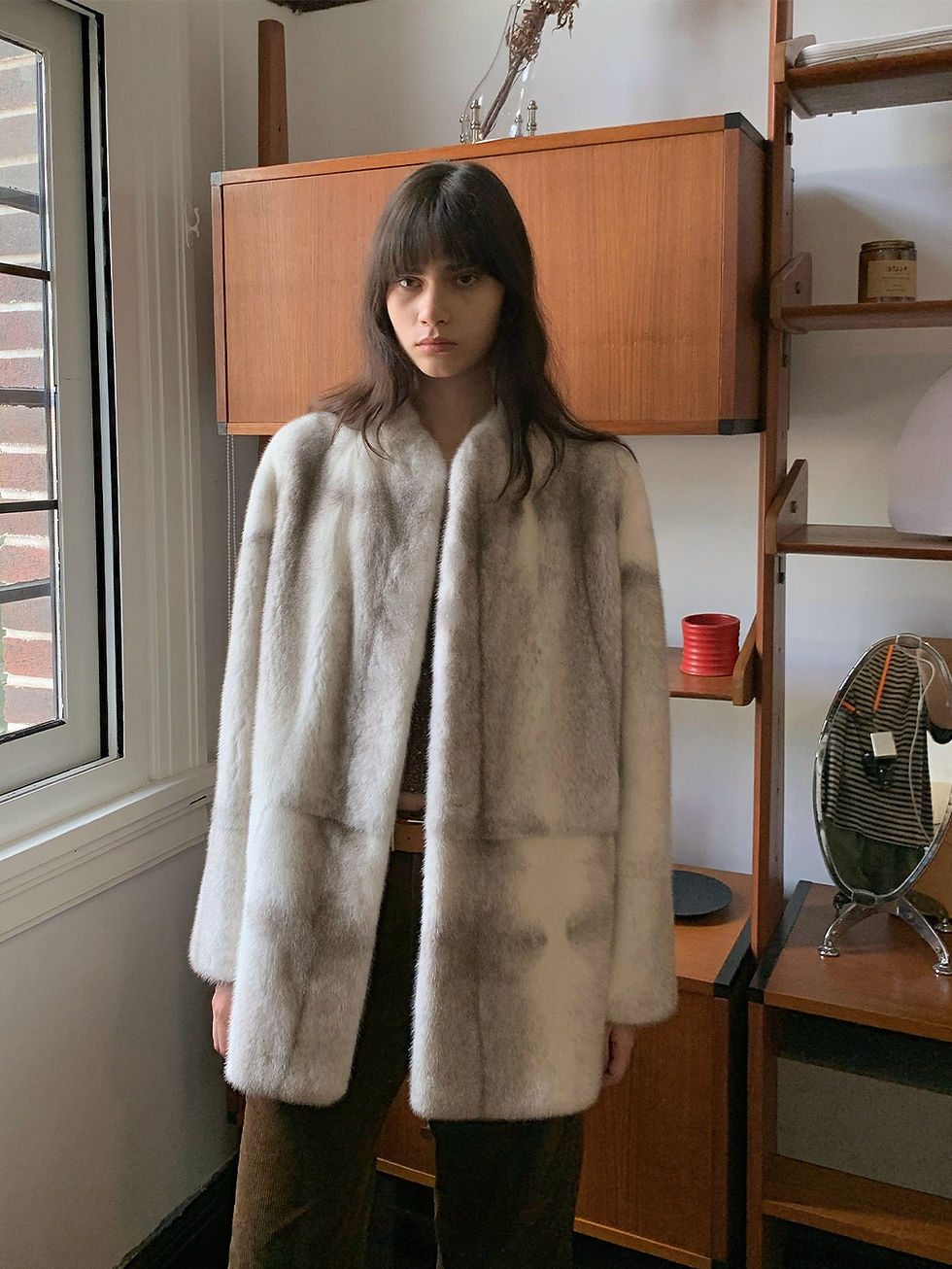 Miniatura: Hera Moonlight Collectible Mink Vintage Fur Coat