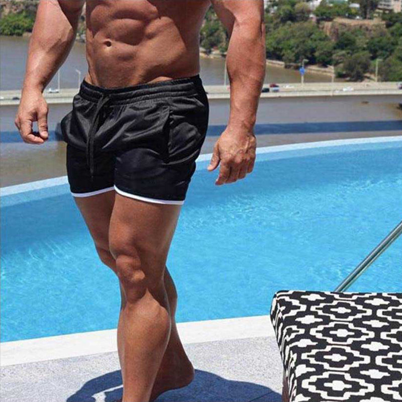 Miniatura: Men's Swim Shorts Beach Summer Cotton Loose Leisure Men's Beach Shorts