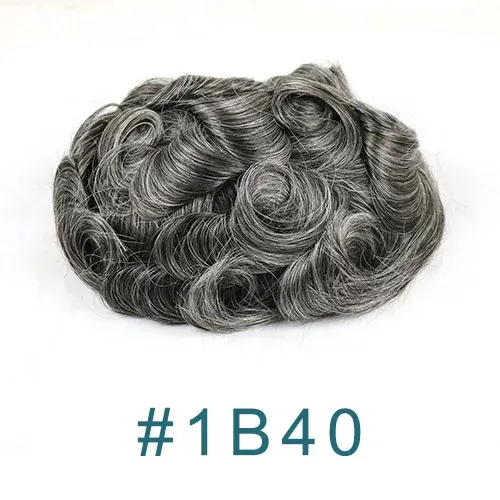 Thumbnail: Lace Front Male Hair Wigs Ash Blonde Breathable Human Hair Men Toupee Lace