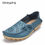 Thumbnail: Women's Casual Shoes Genuine Leather Woman Loafers Slip-On Female Flats
