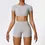 Miniatura: New Yoga Set Women Gym 2 Piece Tight Quick-Drying Fitness Wear Outdoor Running
