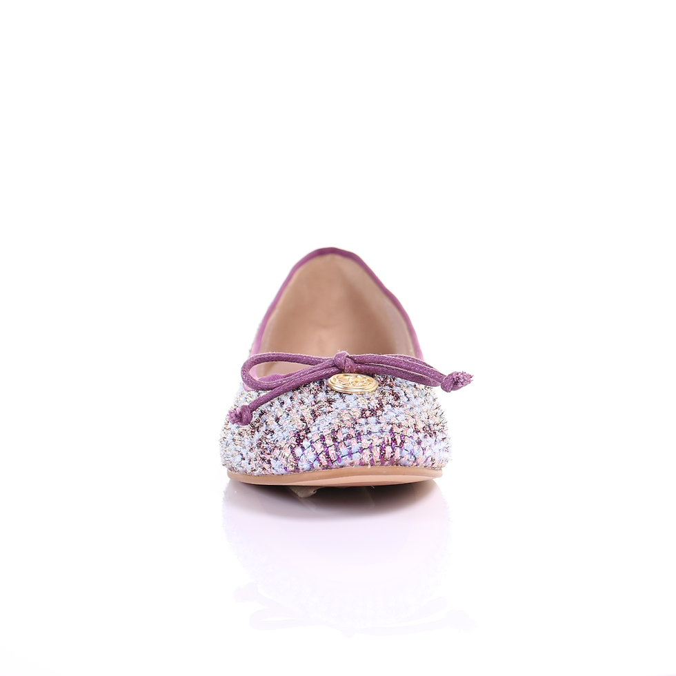 Miniatura: Embroidered Fabric Ballerina (Purple)