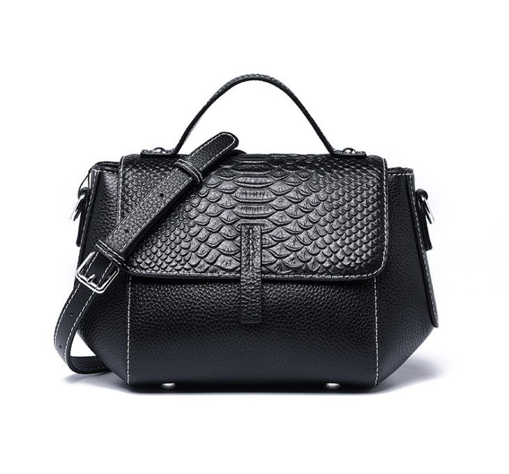 Miniatura: Genuine Leather Handbags Summer Cowhide Genuine Leather Handbags Crocodile Grain