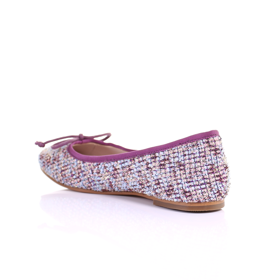 Miniatura: Embroidered Fabric Ballerina (Purple)