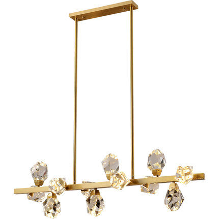 Thumbnail: Crystal Light Luxury Chandelier Long Strip Lighting Home Decorative Lamps
