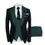 Thumbnail: Men Popular Men's Suit Groomsmen Regular Fit Tuxedo 3 Piece Set Jacket Trousers