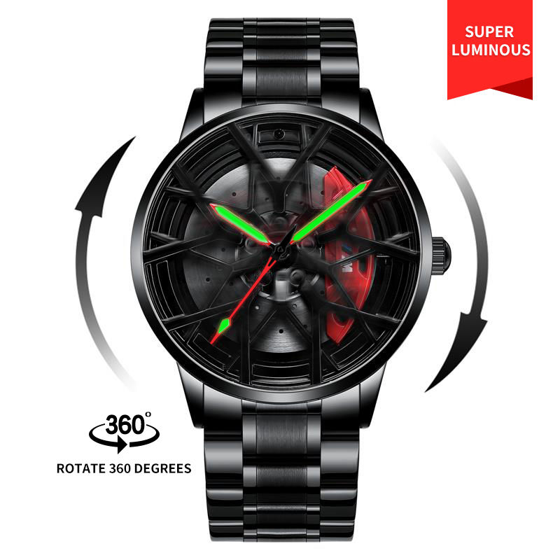 Miniatura: NEKTOM Car Wheel Watch Men Wrist Quartz