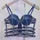 Miniatura: Diamonds Denim Vest Female Bra Sleeveless Backless SexY
