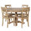 Miniatura: Modern Dining Table Set for 4, 5 Piece Kitchen Table Set for Dining Room