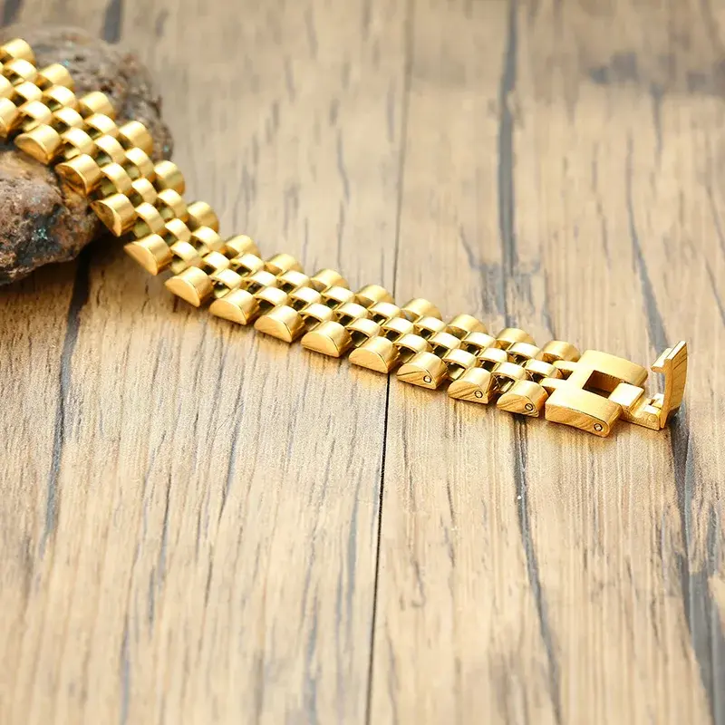 Thumbnail: Luxury Brand Gents Watch Band Link Stainless Steel Rollie Bracelet Jewelry