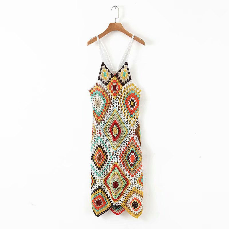 Thumbnail: Beach Dress Cover-Up Maxi Eye Maxi  Cover Up  Beachwear Swimwear