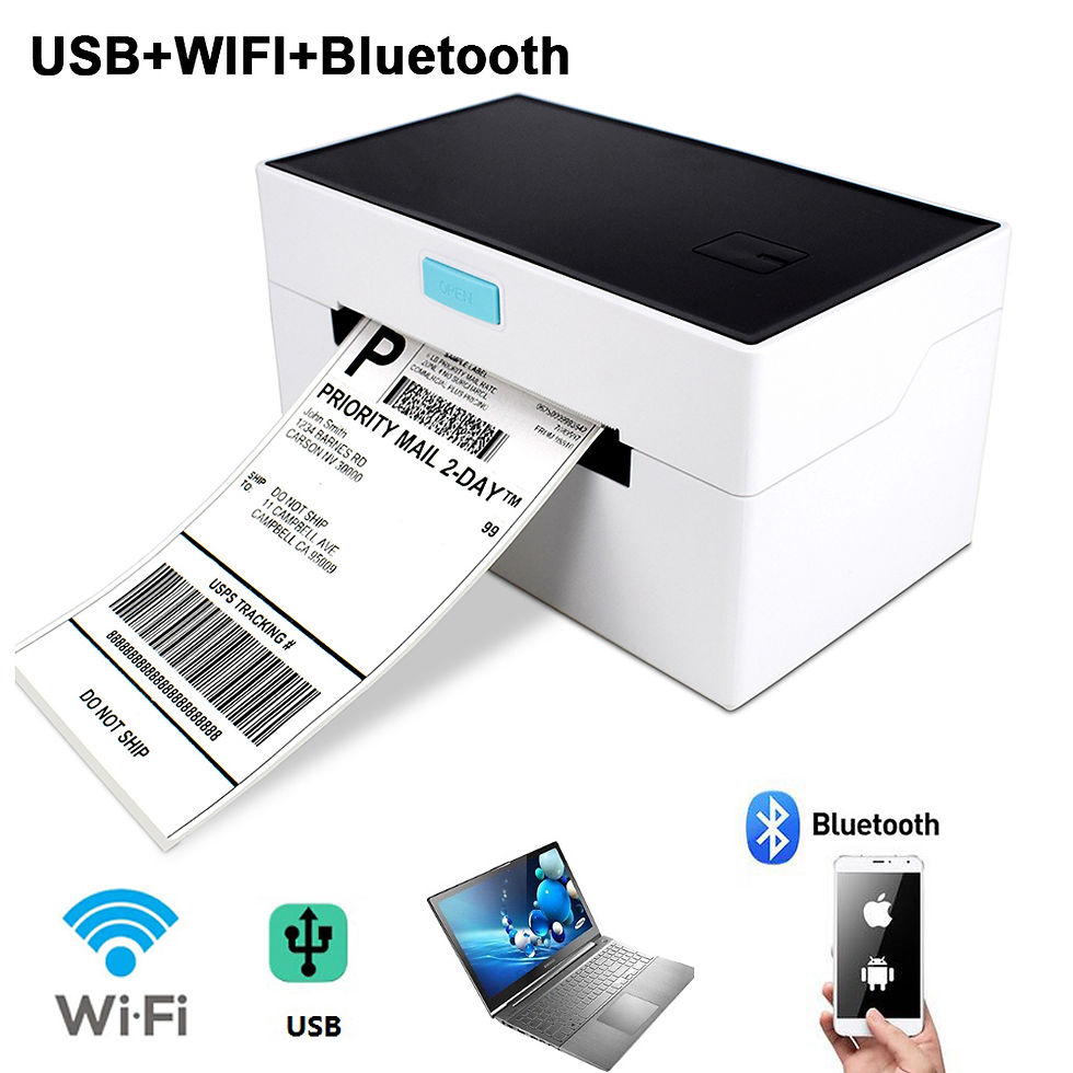 Thumbnail: Portable (Cordless), USB, BT, Mobile Compatible With iOS &   Barcode   4x6