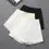 Miniatura: Women Suit Shorts Elegant High Waist White a Line Wide Leg Suit Short Commute