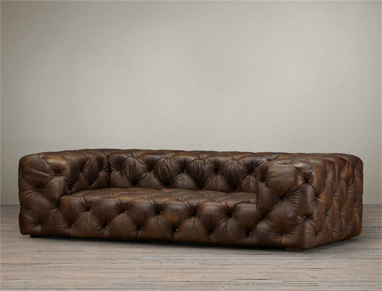 Thumbnail: Foshan Classic Chesterfield Sofa Genuine Leather, Chesterfield Sofa Modern