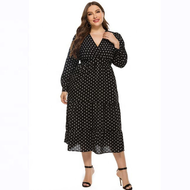 Miniatura: Plus Size Women's Dresses Ladies Western Boho Dress for Fat Women XL - 5XL