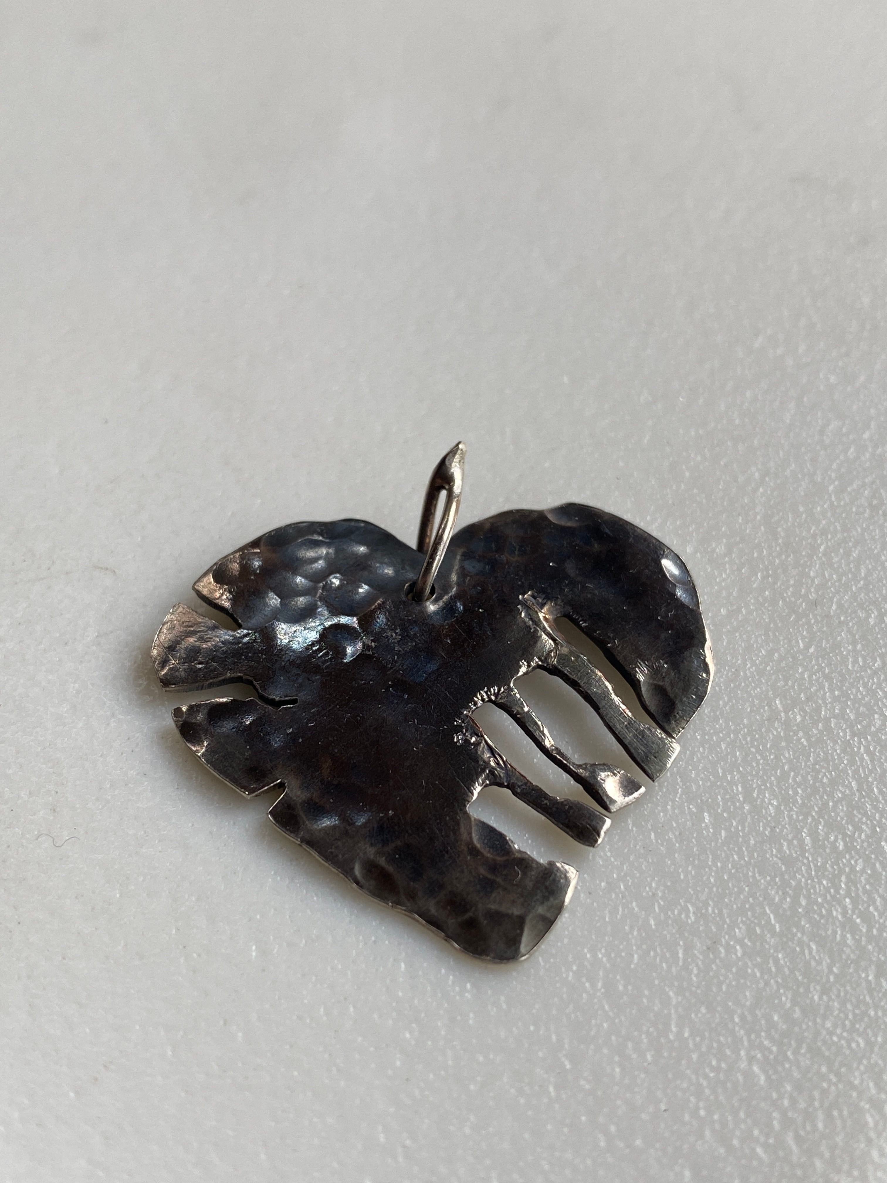 Broken and Blackened Heart Pendant