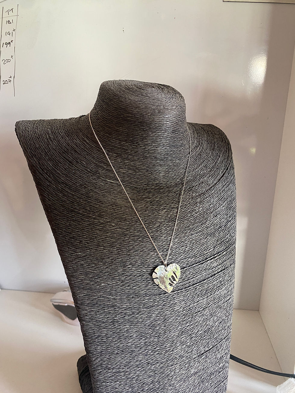 Thumbnail: Broken and Blackened Heart Pendant