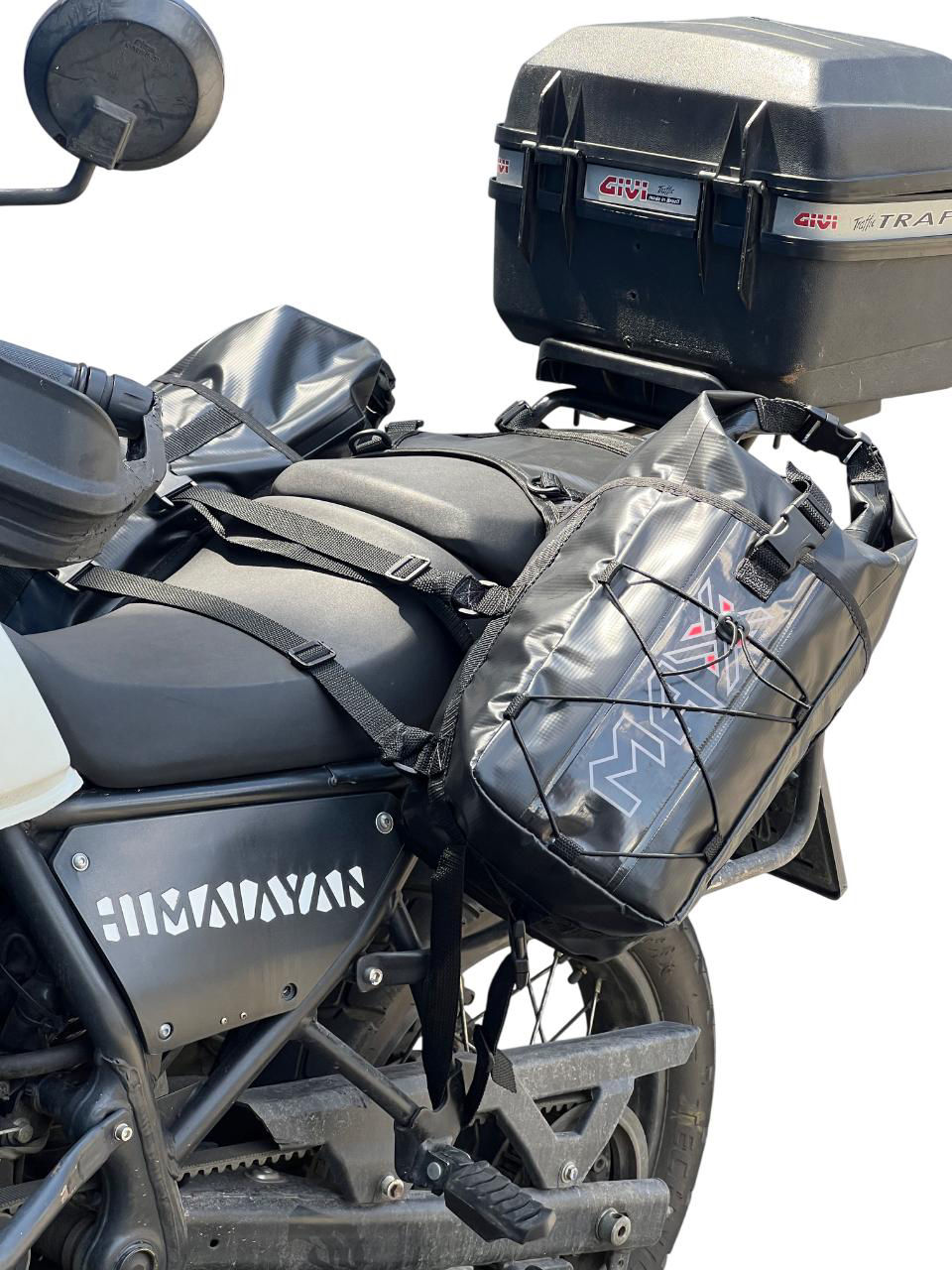 Miniatura: Kit Moto Viagem: Alforge Traseiro Sela 25l Preto + Mala 30l Passeio Preto