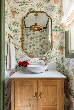 interior design of powder room