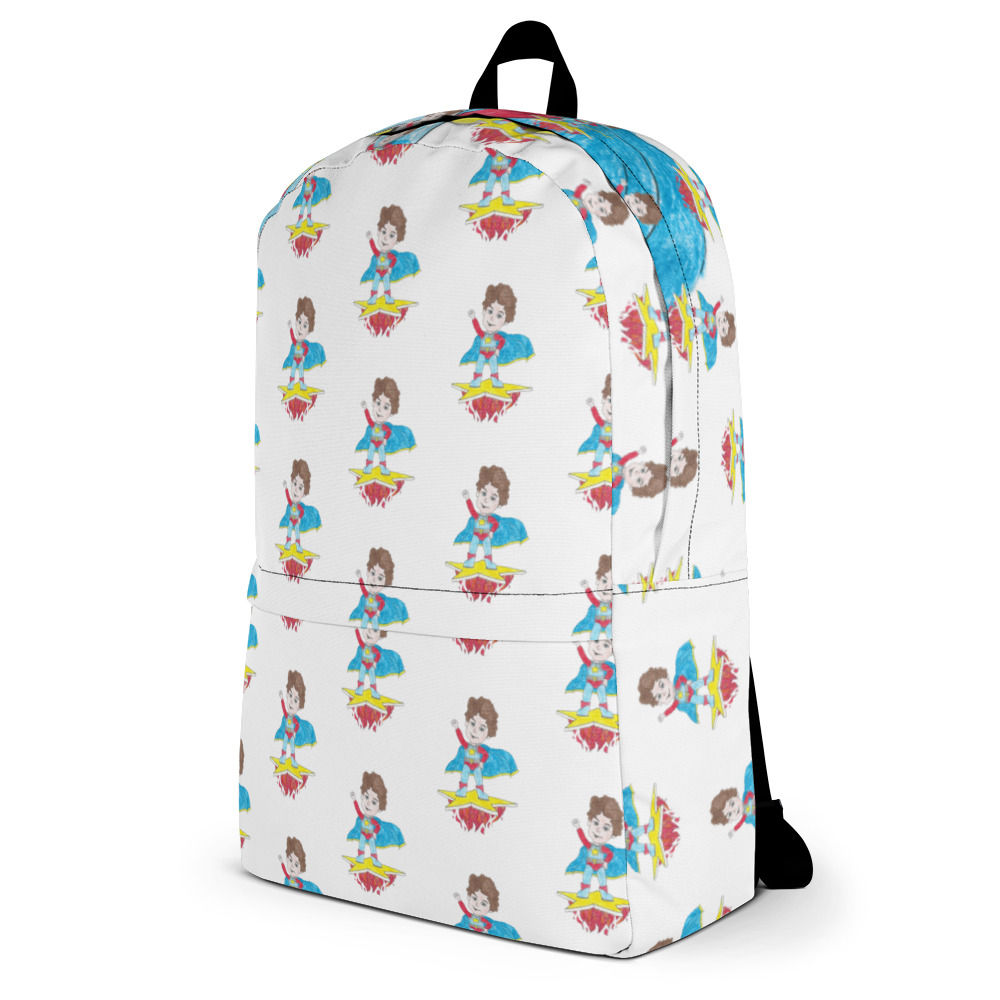 Backpack in "hand colored" style