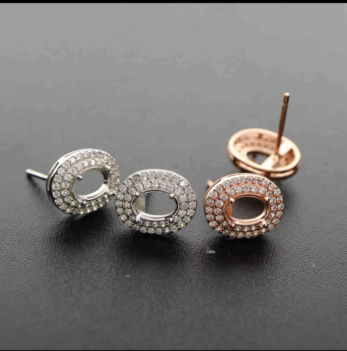 Double Halo Earrings