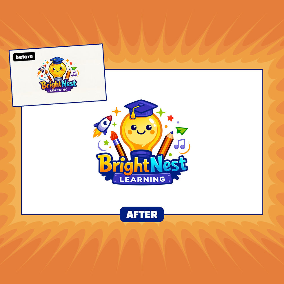 Bright Nest Learning AI Logo Redesign