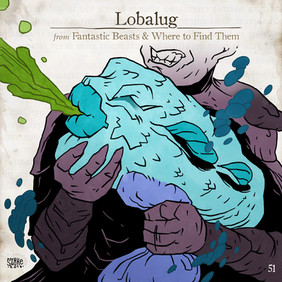 Lobalug, Legendás állatok, összes legendás állat. fantastic beasts, all fantastic beasts, harry potter, j k rowling, Illusztráció, Szőke-Kiss Márton, szabadúszó, illusztrátor, grafikus, reklámgrafika, logó, logótervezés, Budapest, Békéscsaba