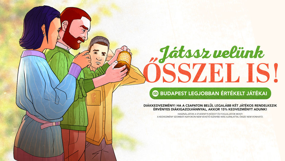 Escape room, Budapest escape room, Illustration, Márton Szőke-Kiss, freelancer, illustrator, graphic, advertising graphics, logo, logo design, Budapest, Békéscsaba