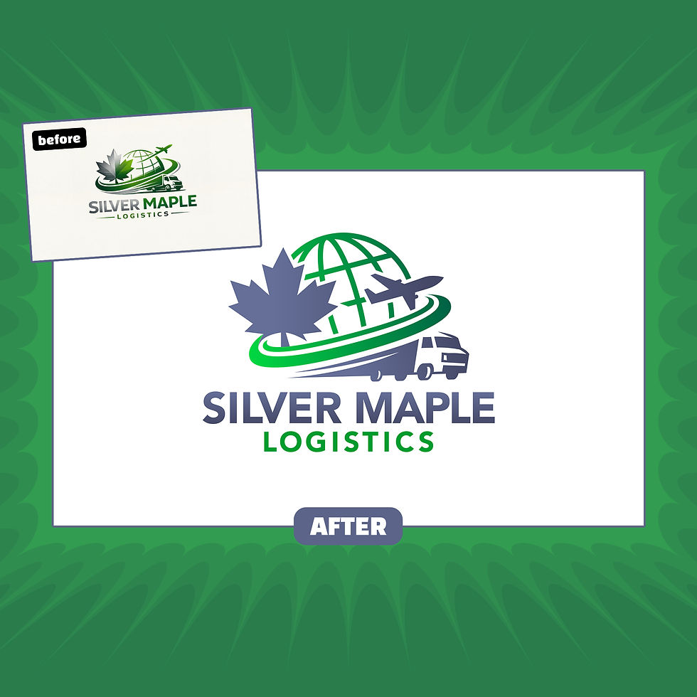 Silver Maple Logistics AI Logo Redesign