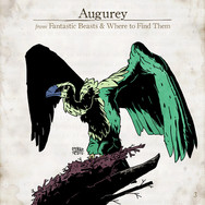 Augurey, Legendás állatok, összes legendás állat. fantastic beasts, all fantastic beasts, harry potter, j k rowling, Illusztráció, Szőke-Kiss Márton, szabadúszó, illusztrátor, grafikus, reklámgrafika, logó, logótervezés, Budapest, Békéscsaba