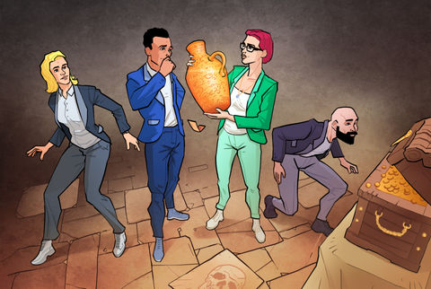 Escape room, Budapest escape room, Illustration, Márton Szőke-Kiss, freelancer, illustrator, graphic, advertising graphics, logo, logo design, Budapest, Békéscsaba