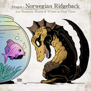 Norwegian Ridgeback, Legendás állatok, összes legendás állat. fantastic beasts, all fantastic beasts, harry potter, j k rowling, Illusztráció, Szőke-Kiss Márton, szabadúszó, illusztrátor, grafikus, reklámgrafika, logó, logótervezés, Budapest, Békéscsaba