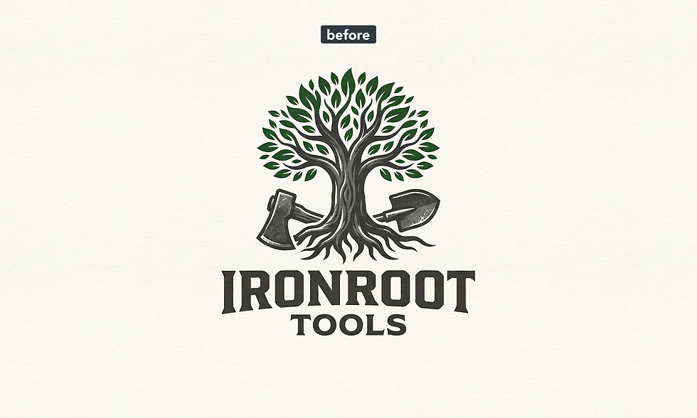 Ai generated logo - bad example