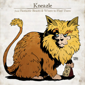Kneazle, Legendás állatok, összes legendás állat. fantastic beasts, all fantastic beasts, harry potter, j k rowling, Illusztráció, Szőke-Kiss Márton, szabadúszó, illusztrátor, grafikus, reklámgrafika, logó, logótervezés, Budapest, Békéscsaba