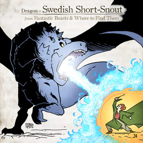 Swedish Short-Snout, Legendás állatok, összes legendás állat. fantastic beasts, all fantastic beasts, harry potter, j k rowling, Illusztráció, Szőke-Kiss Márton, szabadúszó, illusztrátor, grafikus, reklámgrafika, logó, logótervezés, Budapest, Békéscsaba