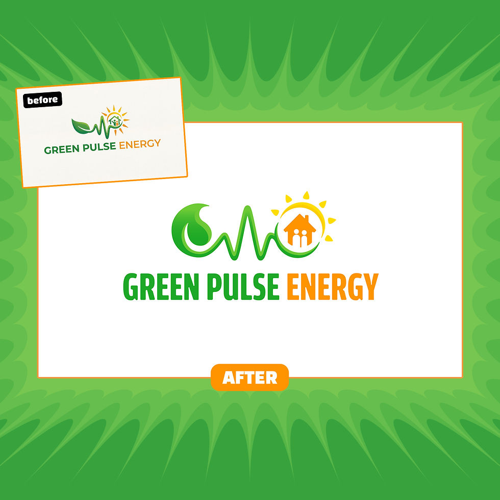 Green Pulse Energy AI Logo Redesign