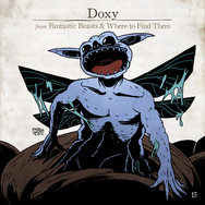 Doxy, Legendás állatok, összes legendás állat. fantastic beasts, all fantastic beasts, harry potter, j k rowling, Illusztráció, Szőke-Kiss Márton, szabadúszó, illusztrátor, grafikus, reklámgrafika, logó, logótervezés, Budapest, Békéscsaba