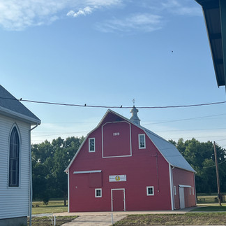 Fairgrounds red barn