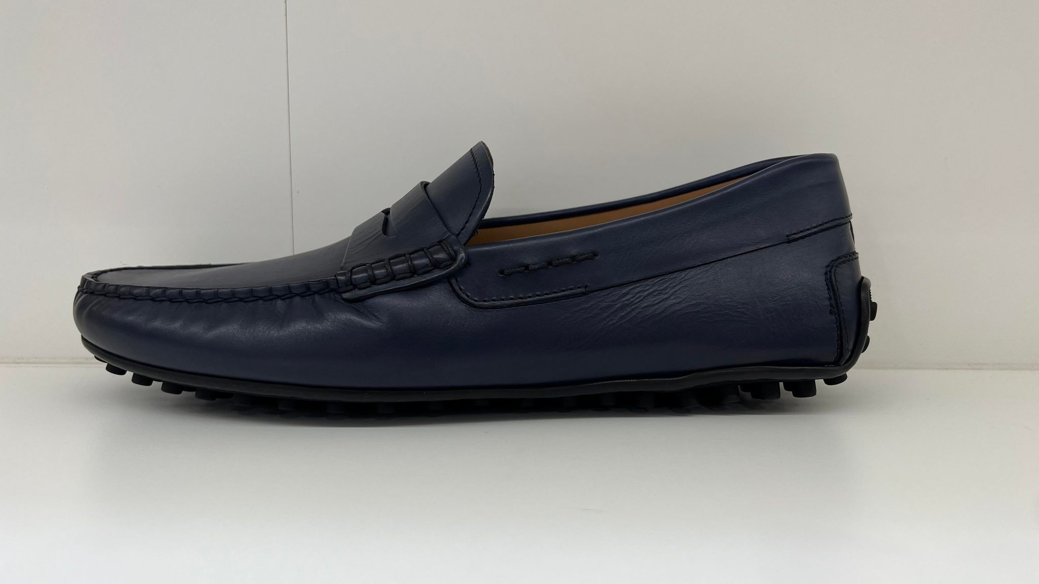 TRIVER FLIGHT 562-02 MARINE/CUIR COGNAC/NOIR