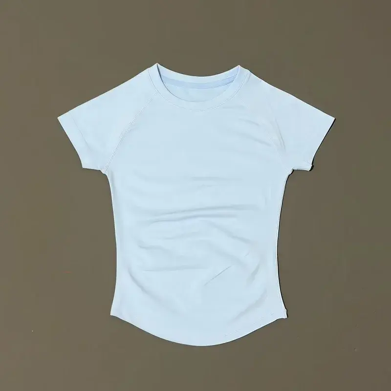 Thumbnail: HISTELLO Sport Short Sleeve Top Seamless Yoga Leotard Clothing Women Running