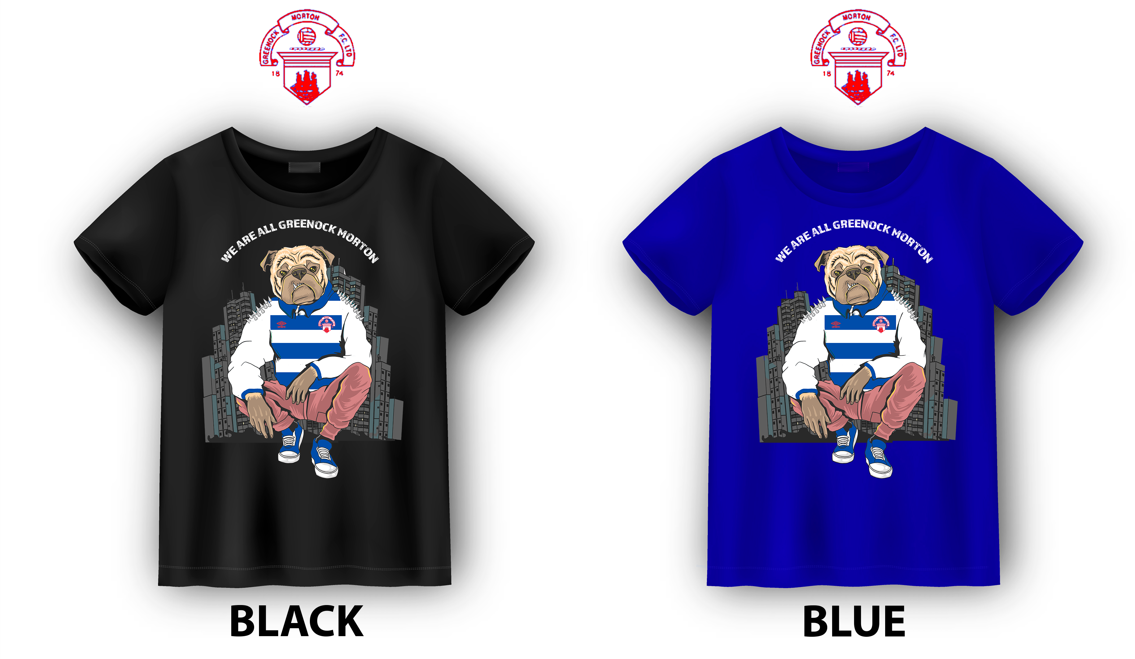 GREENOCK MORTON FC "WE ARE ALL GREENOCK MORTON"  T-SHIRT