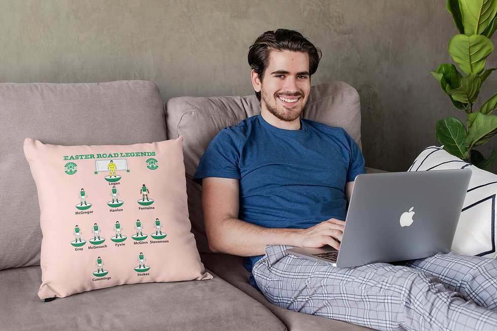 Thumbnail: HIBERNIAN FC CREAM CUSHION COVERS