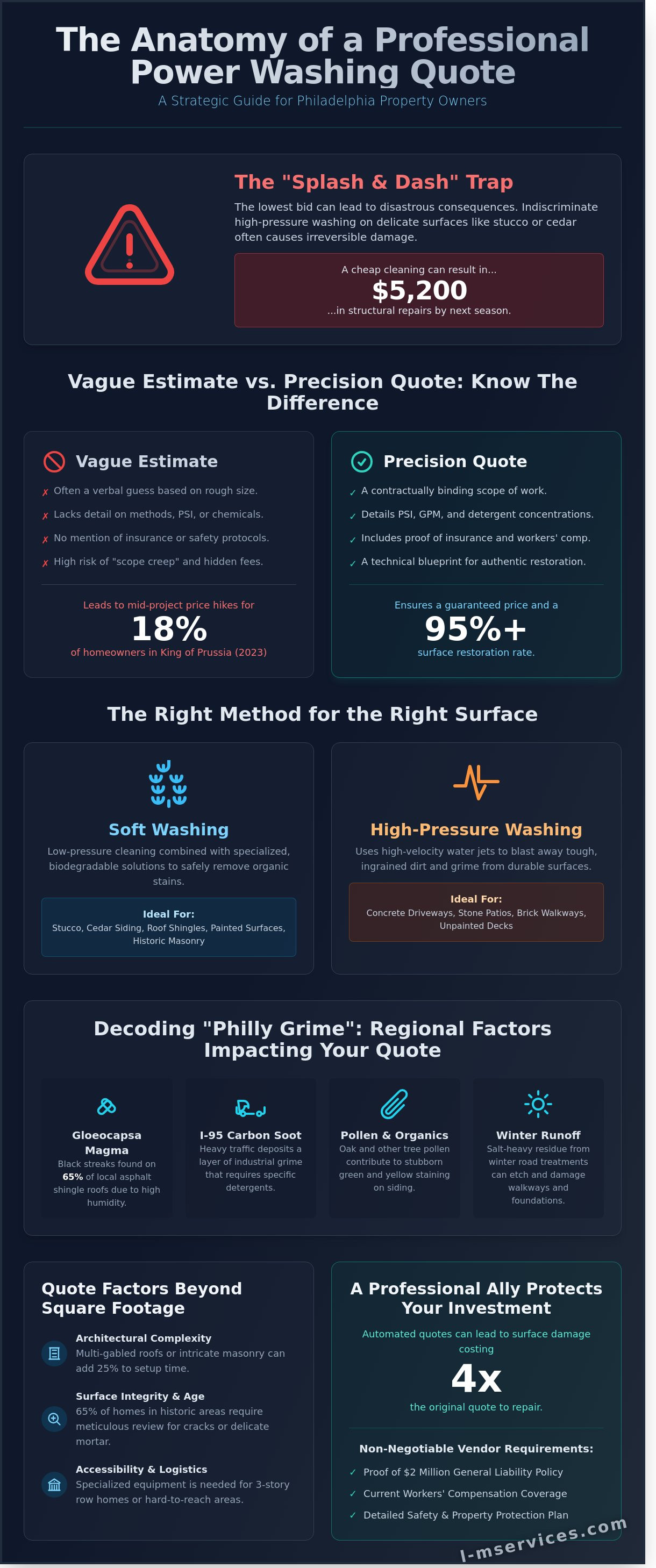 Power washing quote philadelphia